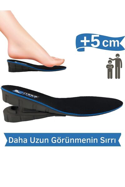 MagicFoot 5 Cm Boy Uzatıcı Tabanlık Ünisex Geliştirilmiş Özel Üretim Gizli Topuk Yükseltici