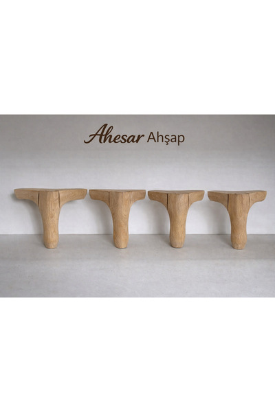 AHESAR TİCARET Ahşap ayak lukens 12 cm Ayak Set Mobilya Dolap Ayakları