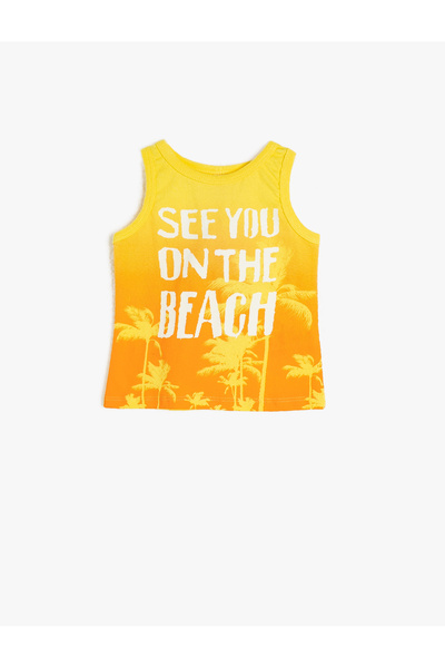 Koton Baby Boy Yellow Undershirt