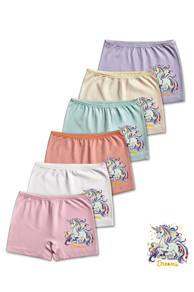 GizaKids 95% Cotton Girls' Single Jersey Combed Cotton Boxer Briefs Underwear...