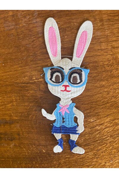 Gönülden Tasarım Aplic de cusut cu urechi lungi de iepure țesute 28X9