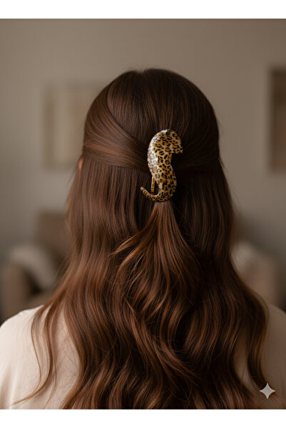 BURUCRAFT Leopar Desenli Mandal Toka (1ADET) (Boyut 10cm)