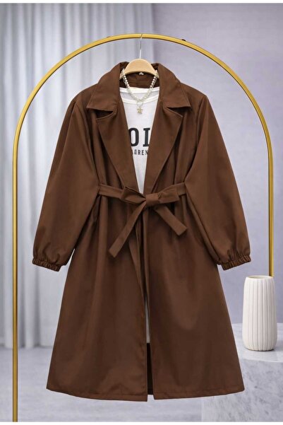 MODA VEDAT Kadın Kuşaklı Trenç --00350