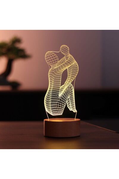 BY-LAMP Anneler Günü Figürlü Dekoratif Hediye Led Masa Lambası | Bylamp