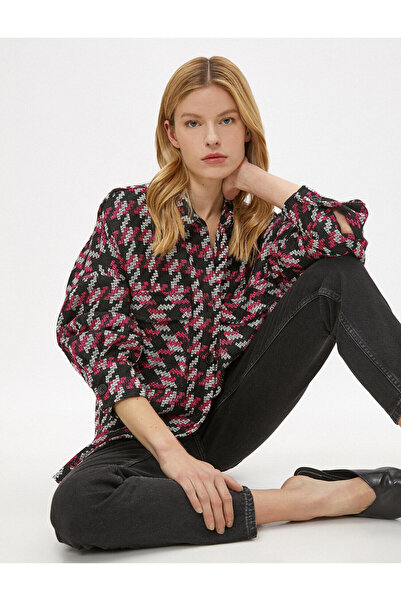 Koton Γυναικείο πουκάμισο μπουφάν