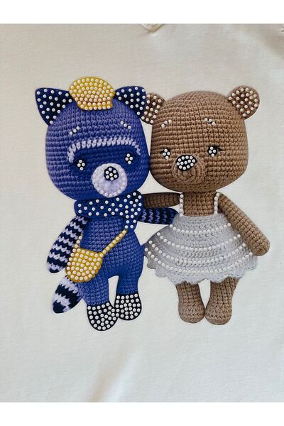 Gönülden Tasarım 20X18 CM FERĂȚĂ ADESIVĂ FĂRĂ FERĂȚĂ BĂIEȚ BĂIEȚ URSUȚ TRANSF...