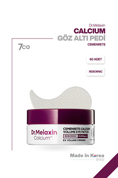 Dr.Melaxin Kalsiyum İçerikli Göz Altı Pedi – Sarkma ve Kırışıklık Karşıtı | Rebornic Teknolojisi 60 Adet