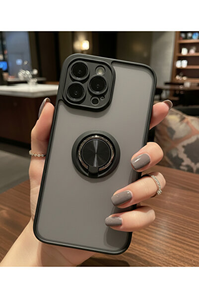 Hatreds iPhone 14 Pro Max İçin Kamera Korumalı Yüzüklü Kılıf - Leke Tutmaz Ma...