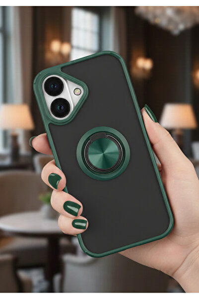 Hatreds Apple iPhone 17 İçin Kamera Korumalı Yüzüklü Kılıf - Leke Tutmaz Mat ...