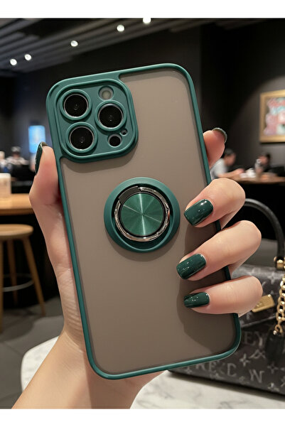 Hatreds iPhone 14 Pro Max İçin Kamera Korumalı Yüzüklü Kılıf - Leke Tutmaz Ma...