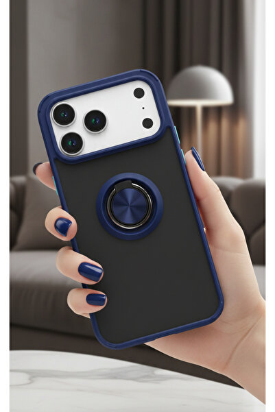 Hatreds Apple iPhone 17 Pro Max İçin Kamera Korumalı Yüzüklü Kılıf - Leke Tut...