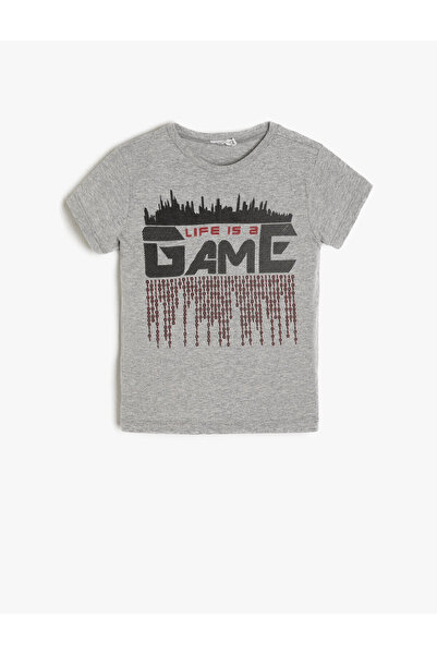 Koton Μπλουζάκι Boy Grey