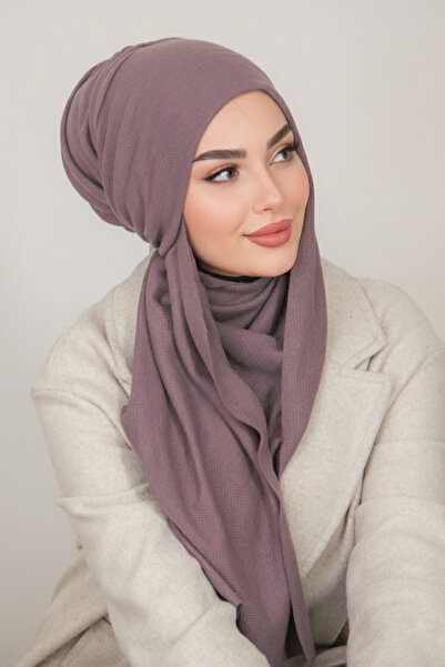 Aişe tesettür Vizon Kelebek Bone Şal