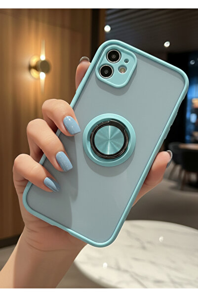 Hatreds حافظة لهاتف iPhone 11 مع حلقة لحماية الكاميرا - مقاومة للبقع وتشكل متين