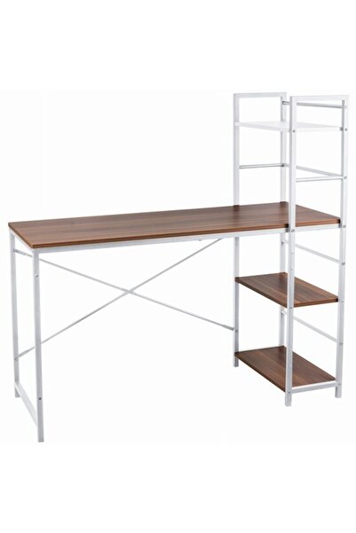 jumi Birou de calculator - Oțel, Melamină, 3 Rafturi - 120x52x120 cm