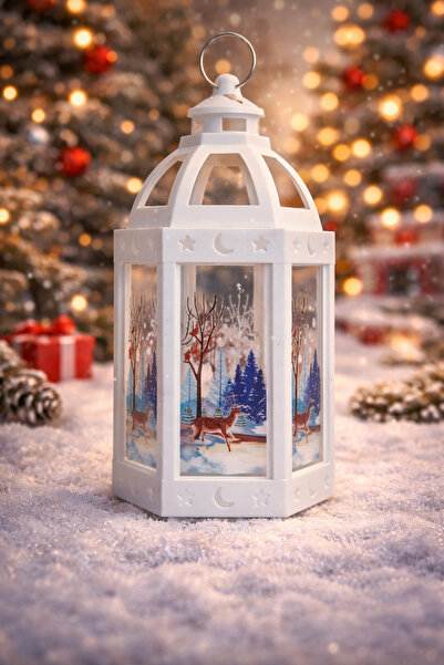 happyevents LED ışıklı figürlü yılbaşı dekor lambası