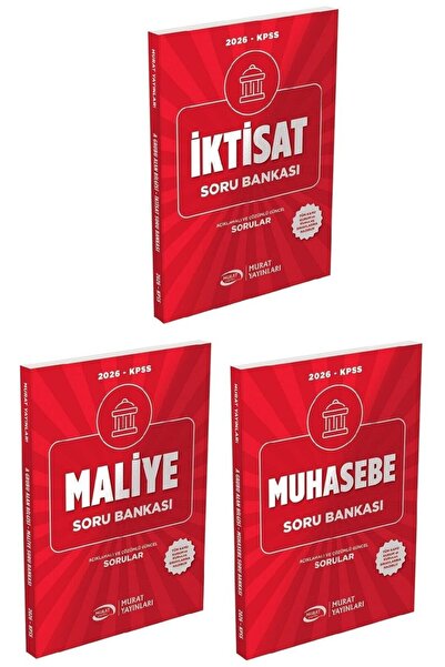 Murat Yayınları Murat 2026 KPSS A Grubu Muhasebe + İktisat + Maliye Soru Bank...