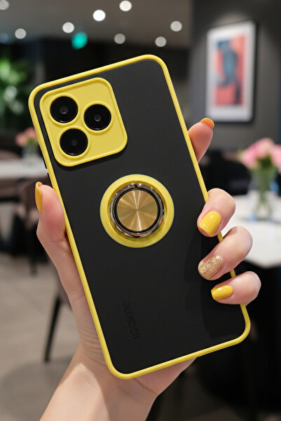 Hatreds حافظة لهاتف Realme C53 مع حلقة حماية للكاميرا - مقاومة للبقع وتشبه ال...