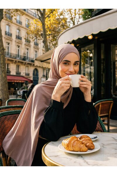 Tuva Şal شال كريب نسائي ناعم وردي770228