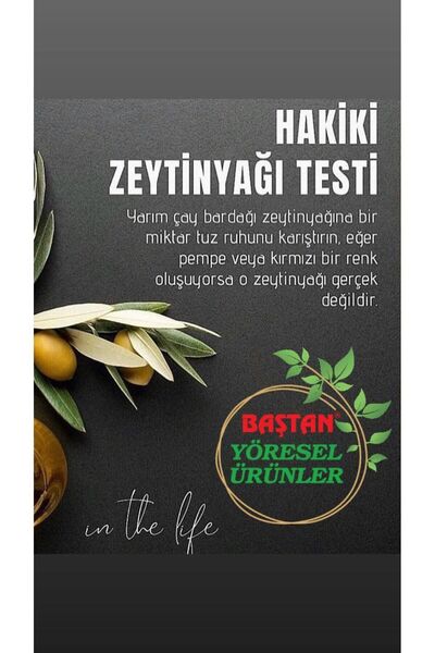 Baştan Yöresel Naturel Soğuk Sıkım 0.4 Asit Zeytinyağı 20litre (TANITIM IÇİN)