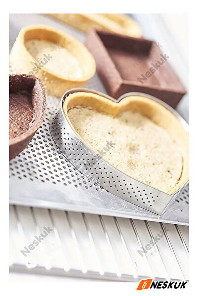 Neskuk قالب تارت مثقب 8 سم |   دائرة تارت من الفولاذ المقاوم للصدأ |   قالب ت...