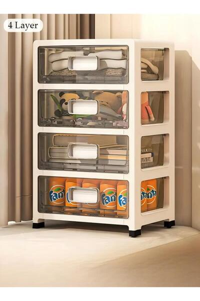DOMEET 4-layers Drawer Storage Cabinet with Wheels