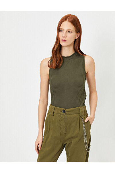 Koton Γυναικεία Πράσινη Μπλούζα 0YAK32529UK