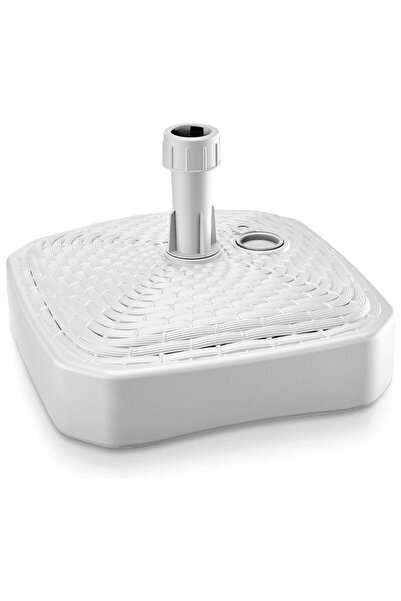 Mercaton Umbrella Stand, Plastic, Square, 39x39x14 cm, 12 L Capacity, White