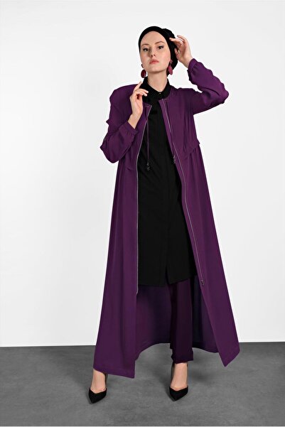 Alvina 1401 موديل معطف علوي بسحاب