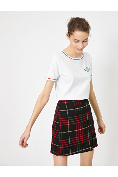 Koton Γυναικείο T-Shirt White Text Printed 0YAL18095OK