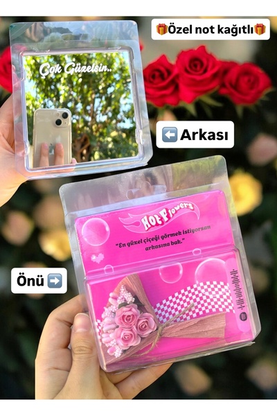 HayDün HOT FLOWERS Çiçek Aynalı sevgiliye çiçek anlamlı hediye buket solmaz çiçek