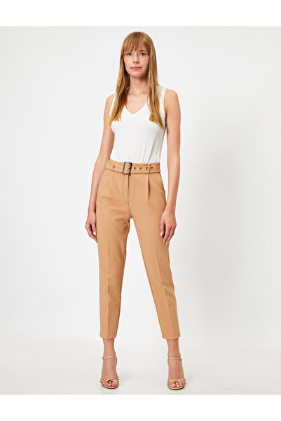 Koton Παντελόνι καρότο με ζώνη