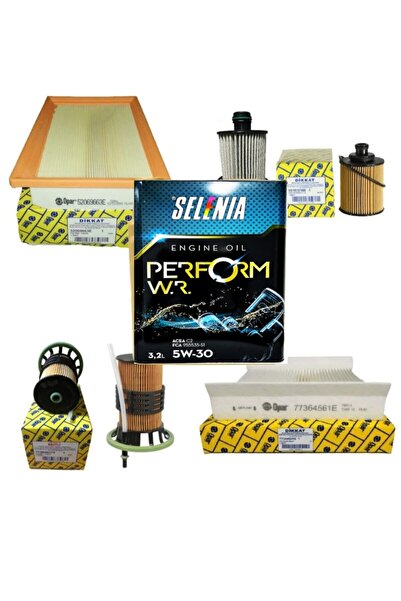 OPAR Fiat Egea Euro 6 1.3 Multijet Filtre Bakım Seti 2016-2020 Model 95 Bg Karbon 3+1-otodeposuset5396e