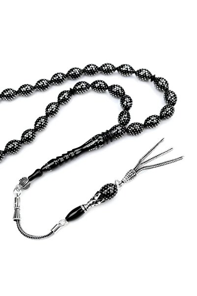 Easy Tedarik Oltu Stone Beyzi Model Dot Fountain Nightingale Embroidered Rosary