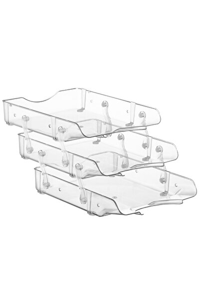 Bigpoint Transparent Document Rack 3 X 4 Pieces