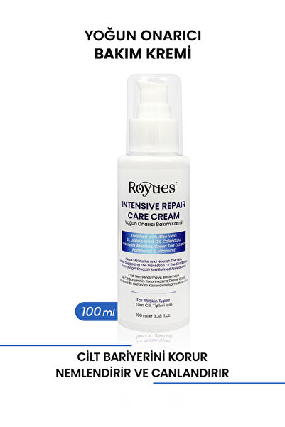 Royues Su Bazlı Yoğun Onarıcı Yatıştırıcı Nemlendirici El ve Yüz Kremi 100 ml