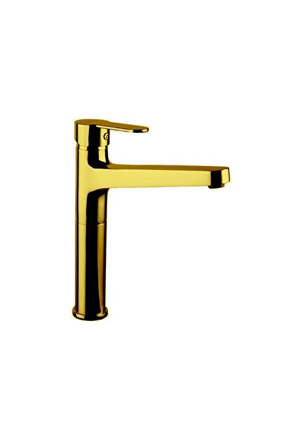 Newarc صنبور حوض غسيل من نوع دومينو باللون الذهبي