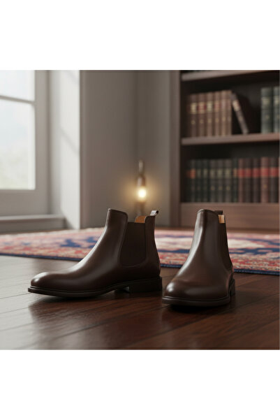 USLU STORE Siyah Erkek Deri Bot BLAST