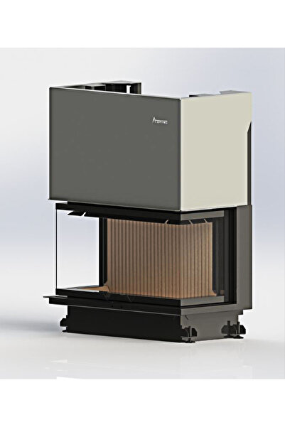 A.Caminetti Crystal 90 Eco 3 Tarafı Açık Ithal Şömine Haznesi , 5 Yıl Garantili