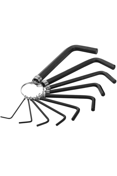 TOLSEN Tolsen 10-piece Allen key set (1.5-10mm), metal collection ring to prevent loss