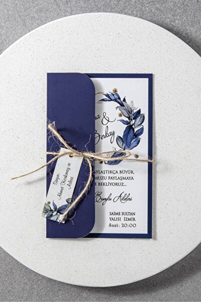 ALEYNA MATBAA 50 Adet Düğün, Nişan, Nikah Davetiyesi, Baskı Hariçtir 170011