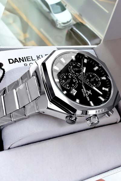 Daniel Klein Orijinal Erkek Kol Saati 3 Atm Su Geçirmez Gumus Renk Çelik Kord...
