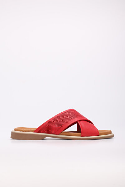 FAST STEP Genuine Leather Women's Flat Slippers 972Za1201