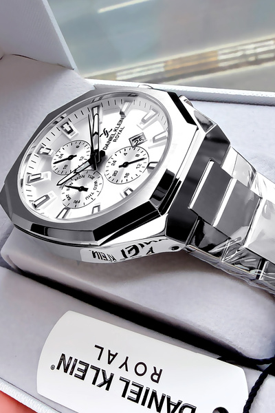 Daniel Klein Erkek Kol Saati 3 Atm Su Geçirmez Gümüş Renk Çelik Kordon DKE2031C2