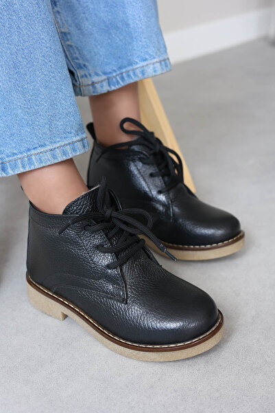 FAST STEP Hakiki Deri Kürklü Unisex Çocuk Klasik Bot 612KXCA2024