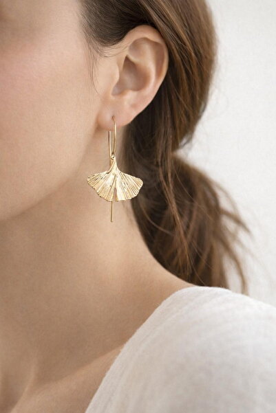 DEMOKAN Kadın Küpe 4cm Kuyruk Sallantı Detay Küpe