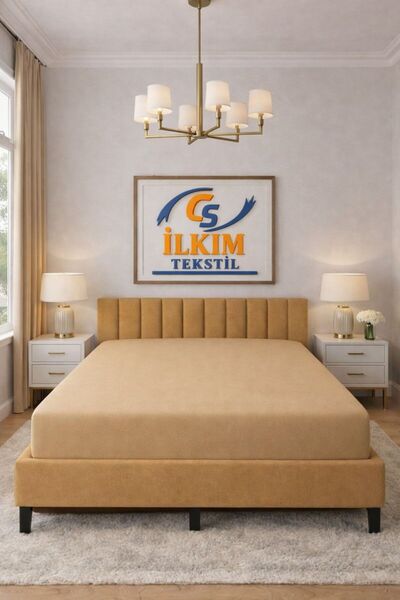 cs ilkim Cs İlki̇m Elastic Cotton Combed Sheet 100X200 - Fitted Sheet