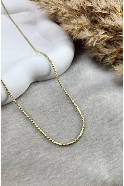 XUPING JEWELRY Minimal Zincir Kolye | 14K Altın Kaplama Xupıng | 46 cm