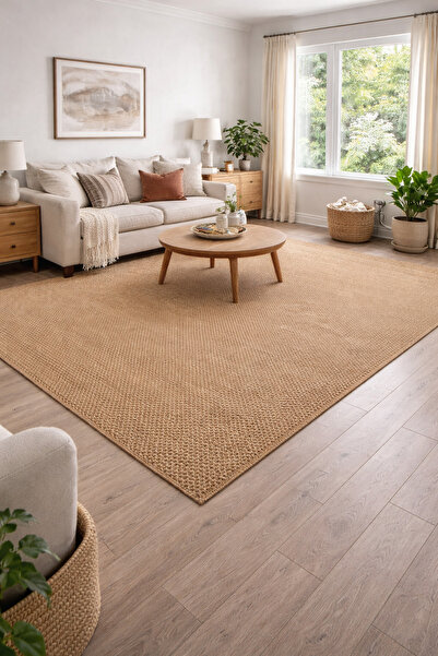 KEVLİNE سجادة جوت كليم قابلة للغسل خالية من الغبار ومضادة للانزلاق