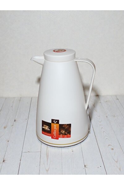 WDA Thermous Thermal Carafe, White Insulated Coffee Pitcher 1L